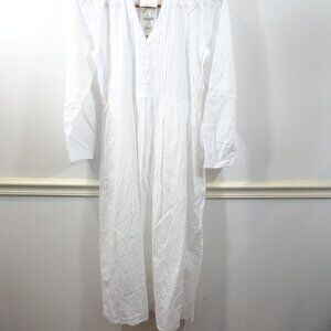 ZARA DRESS SIZE M WHITE EYELET EMBROIDERED MARIAH MIDI LONG LOOSE SUMMER NEW